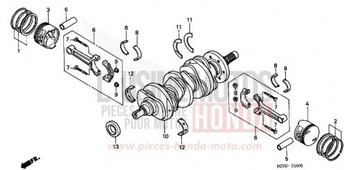 VILEBREQUIN/PISTON GL1500C2 de 2002